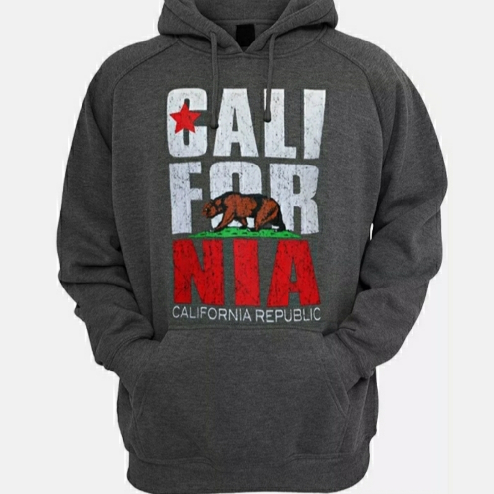 California Republic Bear Flag Hoodie Pullover